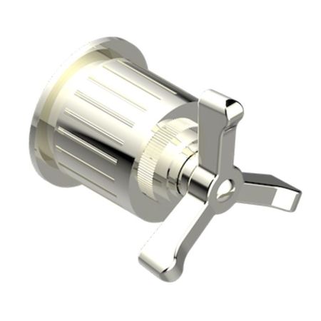 THG HAMPTONS Запорный вентиль, встраиваемый в стену, внешняя часть, цвет Polished nickel