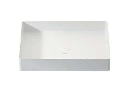 Zenon Volga, накладная раковина прямоугольной формы, 60х37х11,5 см, цвет белый матовый, артикул 4000.000.000.000.09372