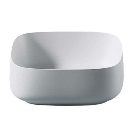 ARTCERAM COGNAC Раковина настольная Quadro 46x41 см, цвет белый глянец, покурытие Saniglaze, артикул COL007 01 34