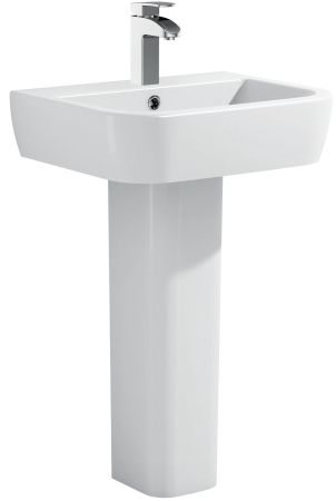 Раковина Allen Brau Infinity 56 4.21007.20 белый глянец, артикул 4.21007.20