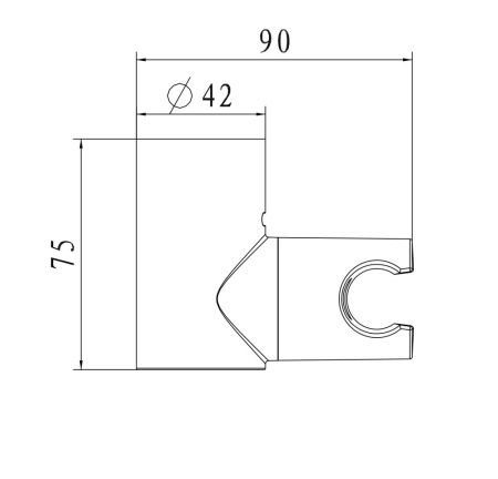 Настенный держатель WONZON & WOGHAND, Хром (WW-994224-CR), артикул WW-994224-CR