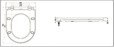 Унитаз подвесной CeramaLux 2197Grey, артикул 