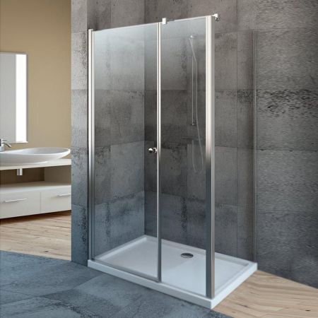 Душевой уголок Radaway Eos KDS 140x80 L профиль Хром стекло прозрачное, артикул 37556-01-01NL