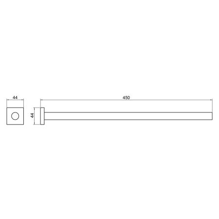 Полотенцедержатель Timo Selene 10055/00 хром, артикул 10055/00