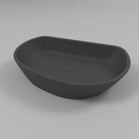 Умывальник WHITECROSS Ametrine 60x37 (черный мат) иск. камень Умывальник WHITECROSS Ametrine 60x37 (черный мат) иск. камень