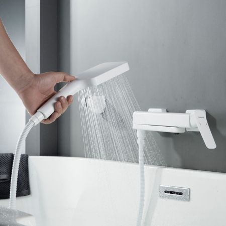 Смеситель для ванны Shevanik S9952C, белый, артикул S9952C