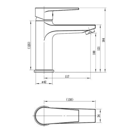 Смеситель для раковины Esko BT26MB, черный, артикул BT26MB