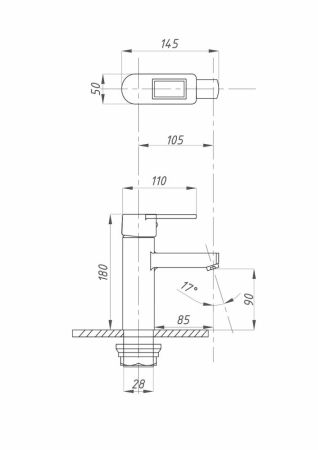 Смеситель для раковины FAUZT FZs-W49 тип См-УмОЦБА Белый, артикул FZs-W49