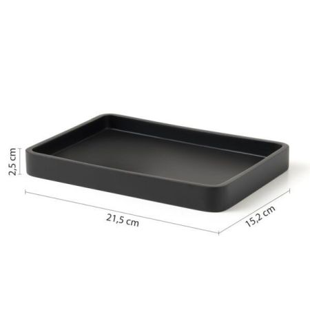 Gedy Brenda, настольный лоток, цвет черный матовый, артикул BR06(14)