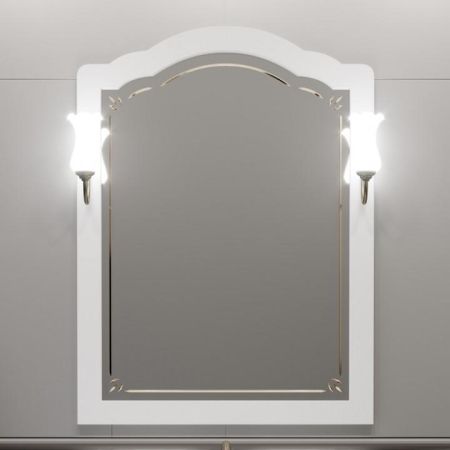 Зеркало Лоренцо 80 Opadiris Белый матовый, артикул 