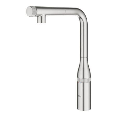 Смеситель для кухни GROHE Essence SmartControl с выдвижным L-образным изливом, суперсталь (31615DC0) Смеситель для кухни GROHE Essence SmartControl с выдвижным L-образным изливом, суперсталь (31615DC0)