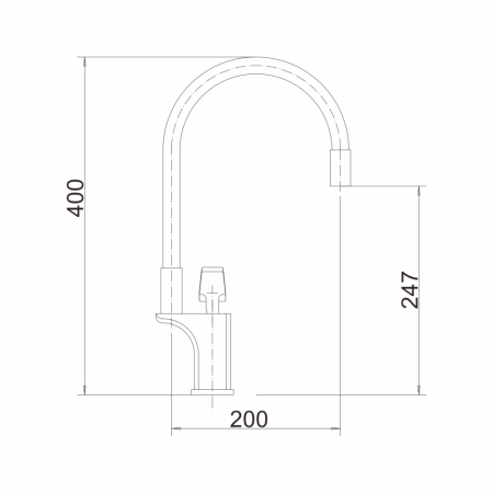 Смеситель для кухни с гибким изливом FASHUN A4081-8, белый, артикул A4081-8