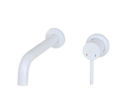 Смеситель для раковины настенный Bronze de Luxe SCANDI 14511W, белый, артикул 14511W