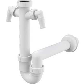 Сифон для кухонной мойки Alcaplast A82-DN40 Белый