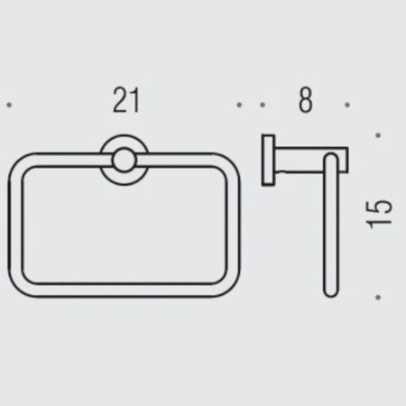 Colombo Plus Полотенцедержатель-кольцо, цвет: PVD золото матовое, артикул W4931.OM