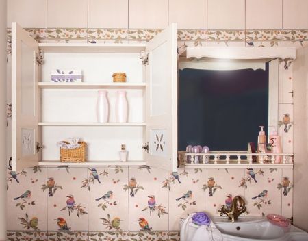 Подвесной шкаф Бриклаер Кантри 65 Бежевый дуб прованс, артикул 4627125413643