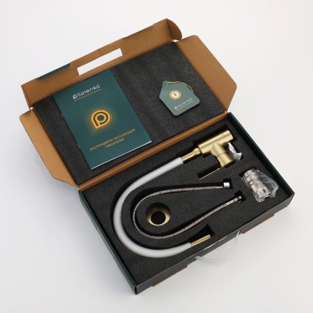 Смеситель для кухни Splenka S201.4408.03, золотой сатин