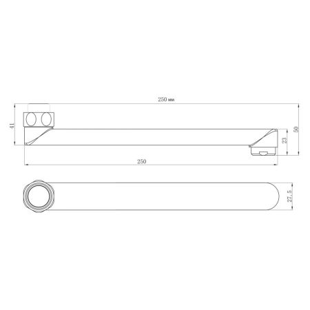 Излив для смесителя Lemark LM9471C Хром, артикул LM9471C