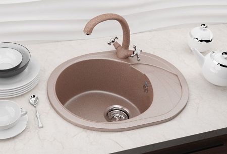 Кухонная мойка Ulgran U-403-307, терракот, артикул U-403-307