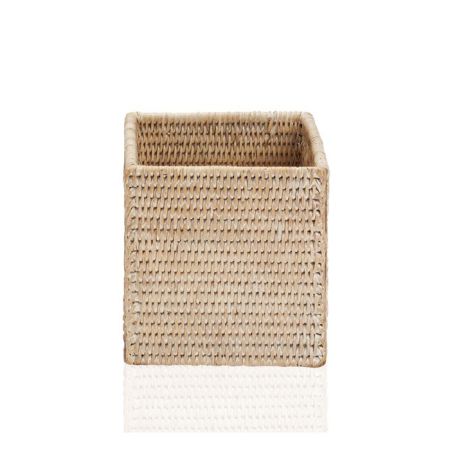 Короб, Decor Walther, BASKET, без крышки, ширина, мм-140, глубина, мм-140, высота, мм-140, тип установки-настольный (свободностоящий), материал-ротанг светлый, артикул 0932291