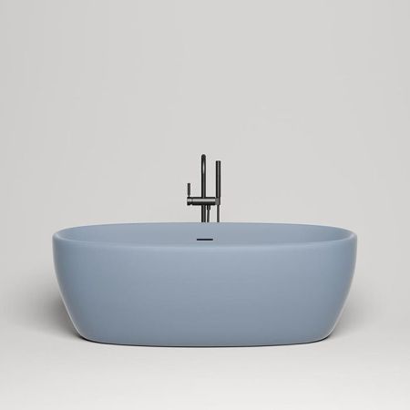 Salini LUCE Ванна отдельностоящая 1700х850х580мм, донный клапан "Up&Down", сифон,  слив-перелив, мат-л: S-stone -матовый;, RAL5014. Фурнитура: RAL5014, артикул 100121MRF RAL5014