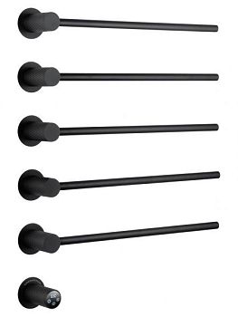 Полотенцесушитель электрический встраиваемый WONZON & WOGHAND MÜNCHEN, Черный матовый (WW-A355-MB)