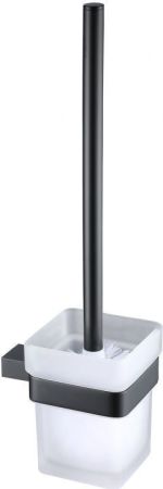 Ершик для унитаза Allen Brau Infinity 6.21008-31 белый/черный матовый, артикул 6.21008-31