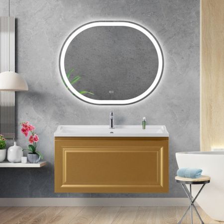 Раковина из искусственного мрамора, 1000x450x179, CZR-1000/450-LV-MR-FS, артикул CZR-1000/450-LV-MR-FS