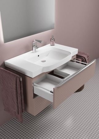 Тумба с раковиной SanVit Тандем 90 ktandem90 в цвете Ral подвесная Красный глянец Тумба с раковиной SanVit Тандем 90 ktandem90 в цвете Ral подвесная Красный глянец