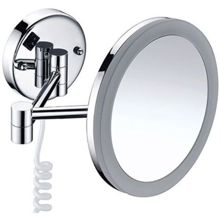Косметическое зеркало WasserKRAFT K-1004 с подсветкой с увеличением Хром