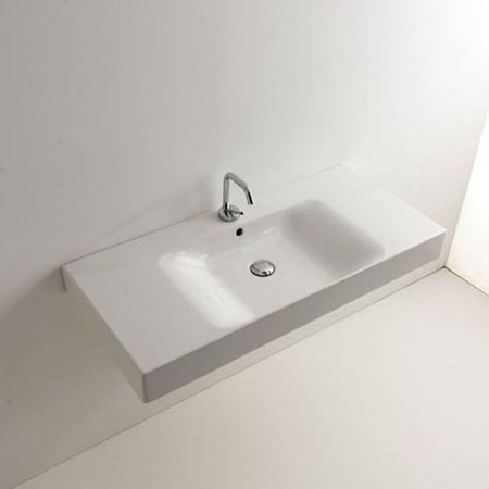 KERASAN Cento раковина 100х45 с 1отв под смеситель, белая