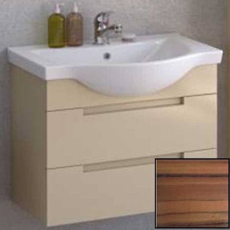 Тумба с раковиной SanVit Палома 65 kpal065 с фактурой под дерево подвесная Зебрано