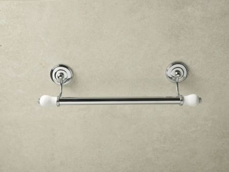 Stil Haus Nemi, полотенцедержатель, длина 43 см, цвет хром - белая керамика, артикул N06(39)