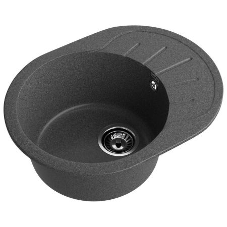Кухонная мойка GranFest RONDO 580L, графит, артикул R-580L графит
