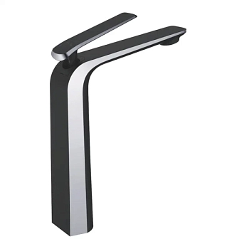 Смеситель для раковины высокий Rose R13H R1311H, черный