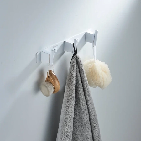 Планка с 3 крючками Shevanik SG5731C, белый, артикул SG5731C