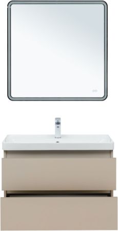 Тумба под раковину Aquanet Вега 2.0 80 бежевый, артикул 00337943