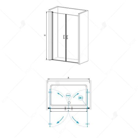 Душевая дверь RGW LE-06 (1000, Прозрачное), артикул 06120600-11