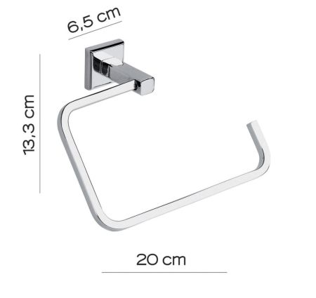 Gedy Colorado, полотенцедержатель - полукольцо, цвет хром, артикул 6970(13)