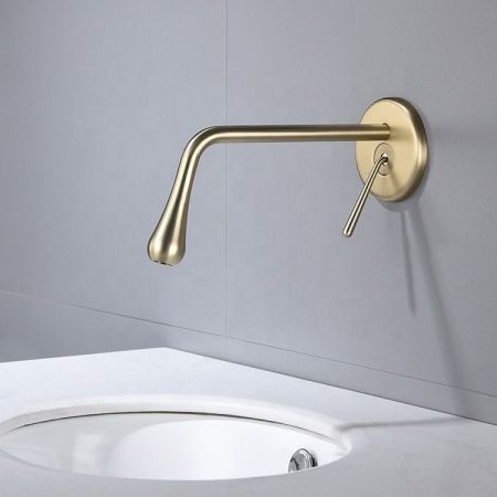 Смеситель TROPFEN-MG для раковины, матовый золотой BOCH MANN BM8927, артикул BM8927