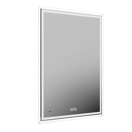 Зеркало TECNO c LED 60 с подсветкой, с функцией антизапотевание, белое глянцевое, артикул TE.mi.60