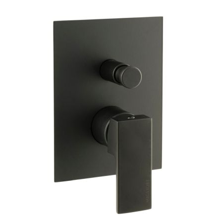 KVANT См-ль скрытого монтажа моноком., 2-х позиционный с девиатором, черный матовый, артикул 30439