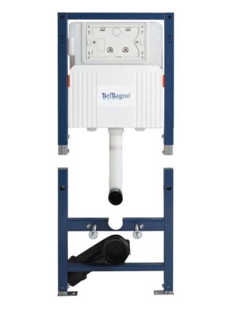Инсталляция BELBAGNO для подвесного унитаза, сборная из двух частей, для механической кнопки BB-109-M-C, 500x165x1125, артикул BB-109-M-C