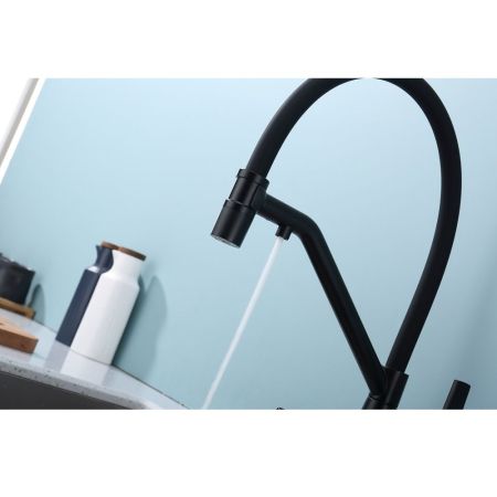 Смеситель для кухни с подключением фильтра Raglo R80.62.06, черный, артикул R80.62.06