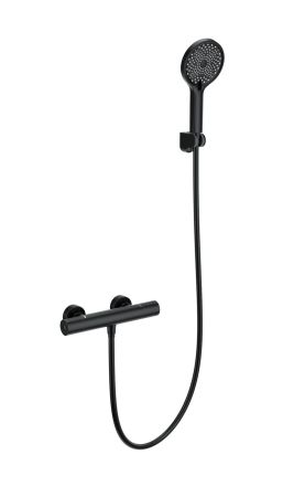 Смеситель для душа с термостатом WONZON & WOGHAND INN1, Черный матовый (WW-B3013-A-MB), артикул WW-B3013-A-MB