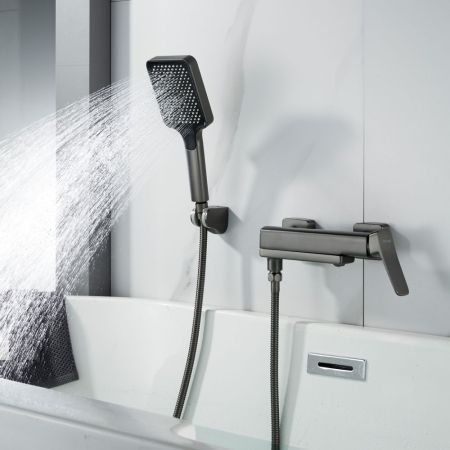 Смеситель для ванны Shevanik S9952T, оружейная сталь, артикул S9952T