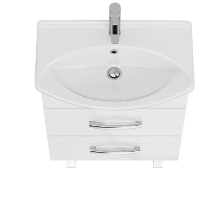 Тумба с раковиной подвесная/напольная Dreja Alda 65 см, белый, артикул 99-0404-com