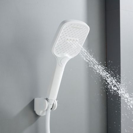 Смеситель для ванны Shevanik S4102C, белый