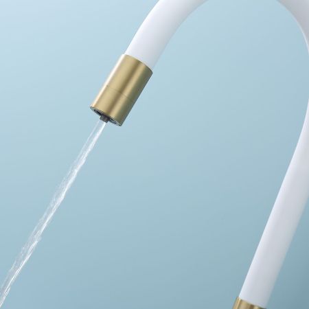 Смеситель для кухни с подключением фильтра Splenka S70.64.03, золотой сатин, артикул S70.64.03