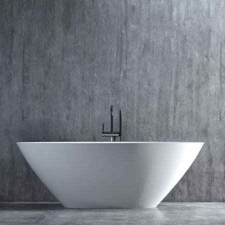 Salini DIVA Ванна отдельностоящая 1780х855х600мм, донный клапан "Up&Down", сифон,  слив-перелив, мат-л: S-Stone, матовый, белый. 
Фурнитура: белая., артикул 102221M